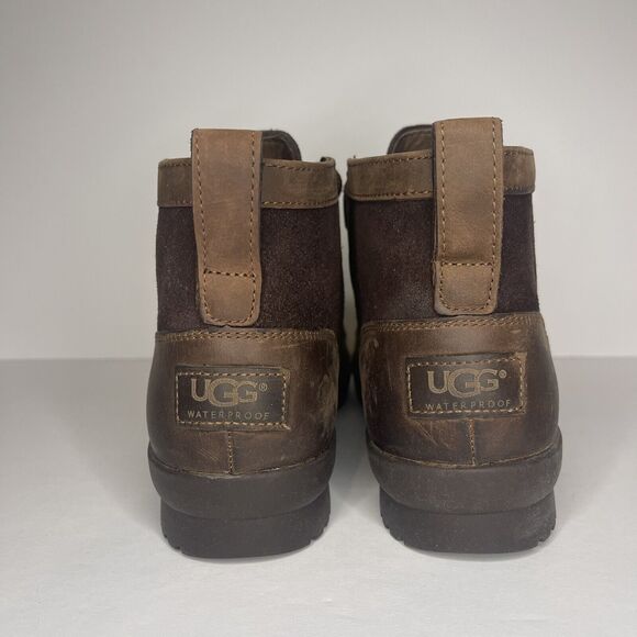 UGG Heather Women’s Sz 7 Waterproof Duck Boots Ankle Brown S/N 1095156 EUC - Picture 4 of 9